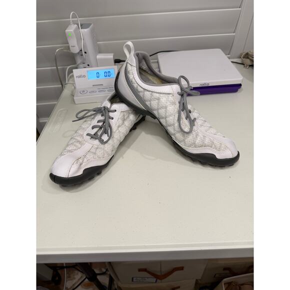 FootJoy Golf Sneakers –SuperLites Style, White/Black, Sz 8.5, EUC, Sporty Polish - Picture 8 of 9